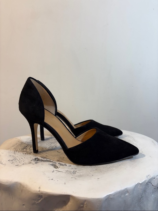 J. Crew Shoes - J. Crew Lana Classic Black Suede Pointed Toe Pumps 3.5” High Heel Classy Sexy